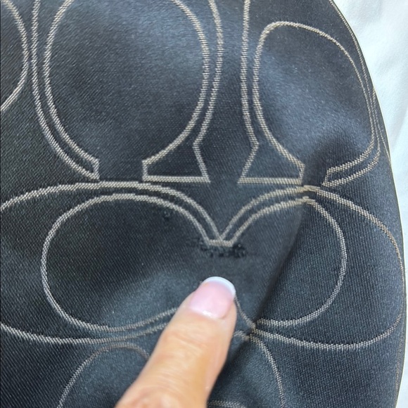 Coach Signature Stripe Black & Gray Hobo Shoulder Bag - Picture 14 of 15